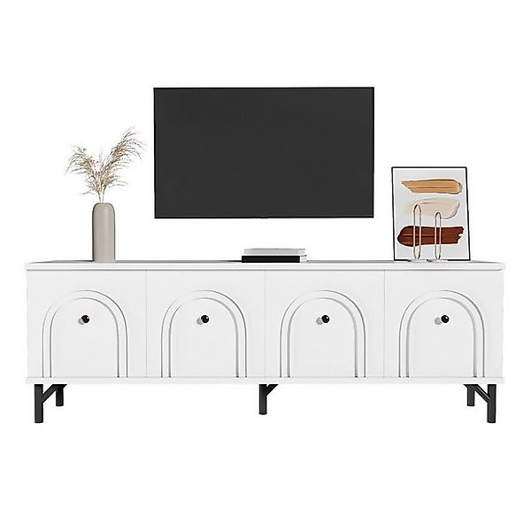 Refined Living TV-Schrank TV-Board,Lowboard,Fernsehtisch mit Stauraum,Ferns günstig online kaufen