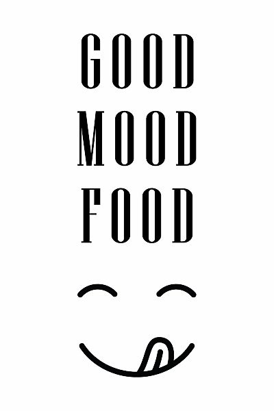 queence Wanddekoobjekt "GOOD MOOD FOOD", Stahlschild, Blechschild, Spruch, günstig online kaufen