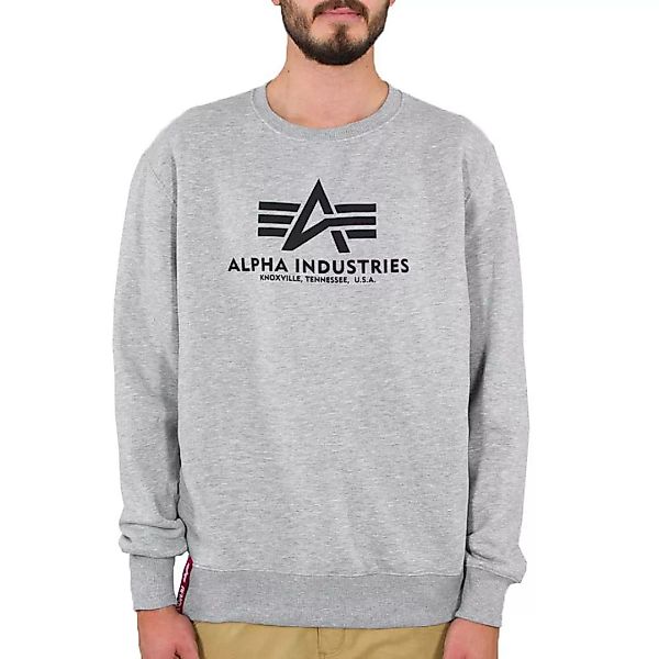 Alpha Industries Basic Sweatshirt 2XL Grey Heather günstig online kaufen