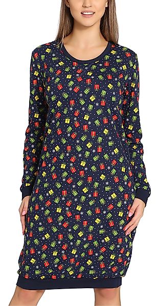 Merry Style Nachthemd Damen Nachthemd Langarm günstig online kaufen