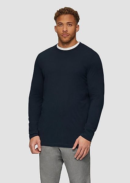 s.Oliver Langarmshirt Langarmshirt aus Baumwolljersey günstig online kaufen