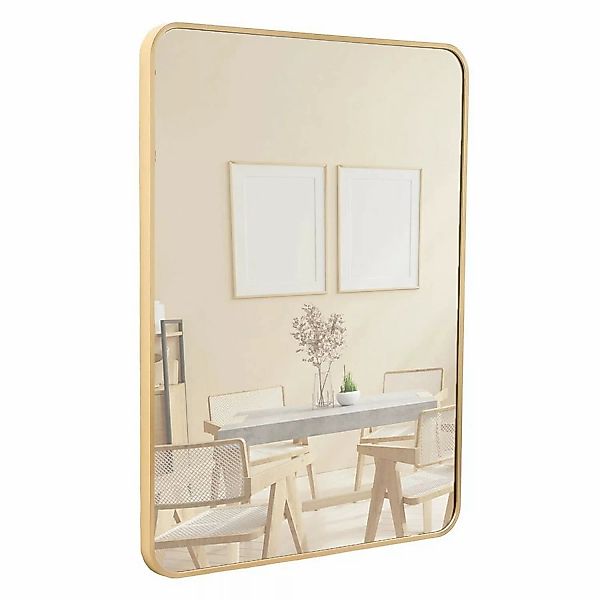 Terra Home Wandspiegel 60x80 Gold Metallrahmen günstig online kaufen