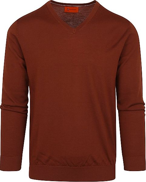Suitable Pullover V-Neck Merino Brique - Größe M günstig online kaufen