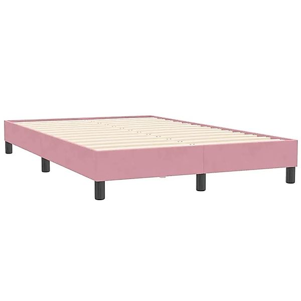 vidaXL Boxspringbett ohne Matratze Rosa 120x210 cm Samt 3315824 günstig online kaufen