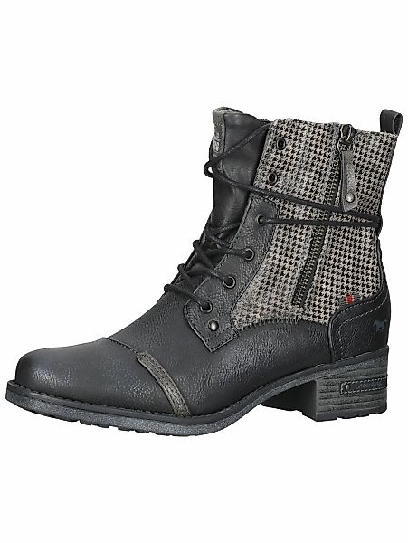 Mustang Shoes Schnürstiefelette "Mustang Shoes Stiefelette Lederimitat" günstig online kaufen