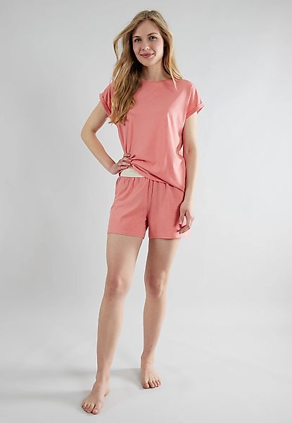 TOM TAILOR Shorty "Kenmare" 2 Stk. tlg., mit Print, Kurzarm, Rundhalsaussch günstig online kaufen