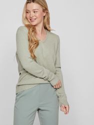 Vila V-Ausschnitt-Pullover VIRIL V-NECK L/S KNIT günstig online kaufen