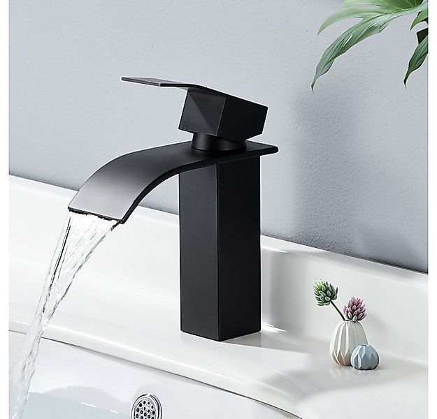 HOMELODY Waschtischarmatur Wasserfall Waschtischarmatur Badarmatur Mischbat günstig online kaufen