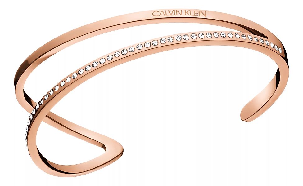 Calvin Klein B-GLE OPEN OUTLINE PVDPOPNK WH KJ6VPF14010S Armreif günstig online kaufen