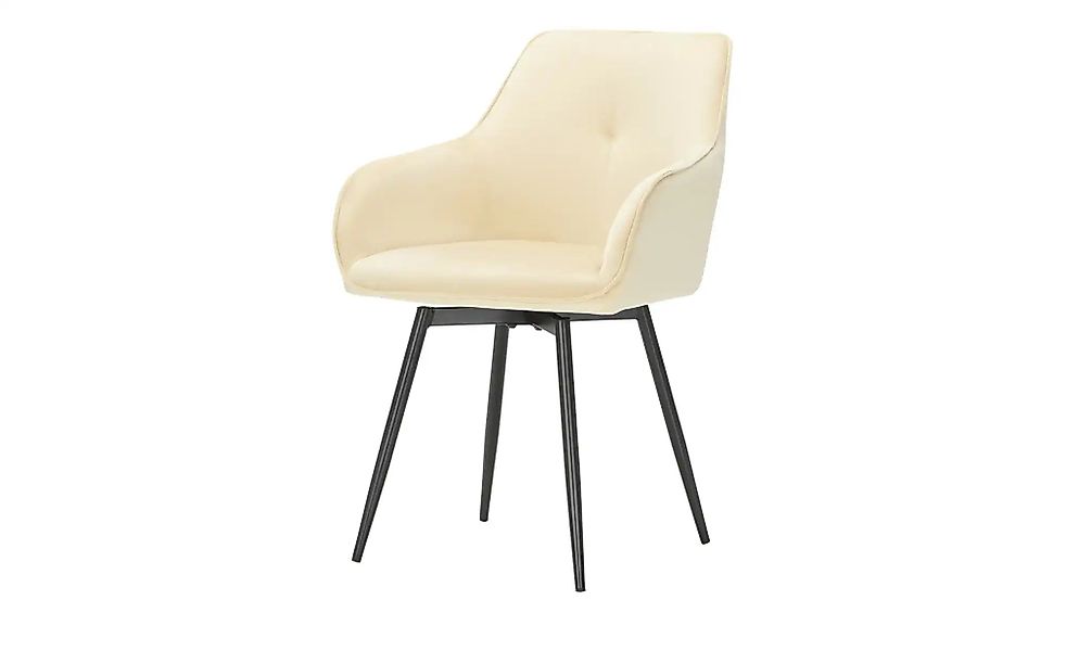 Armlehnstuhl drehbar Pascal ¦ creme ¦ Maße (cm): B: 57 H: 85 T: 57.0 Stühle günstig online kaufen