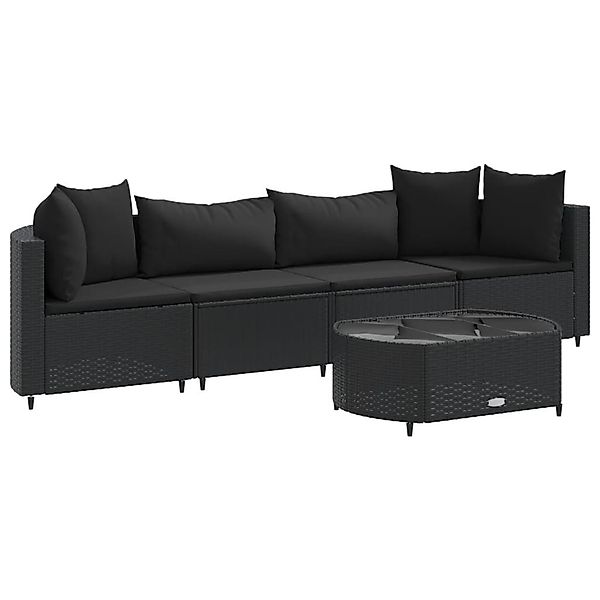 vidaXL Gartenlounge-Set 5-tlg. Garten-Sofagarnitur mit Kissen günstig online kaufen