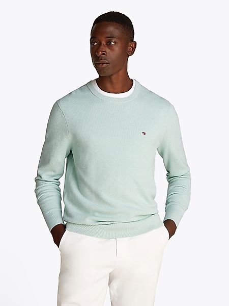 Tommy Hilfiger Structure Pullover Mintgrün - Größe 3XL günstig online kaufen