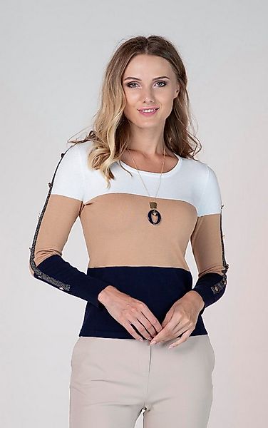 Passioni Strickpullover im Farbblock günstig online kaufen