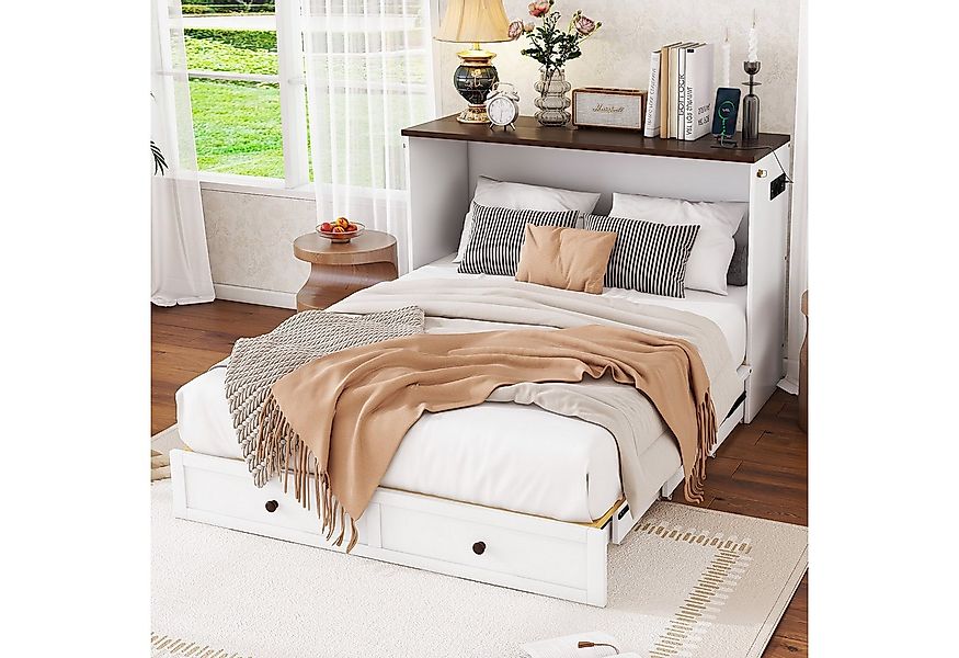 MODFU Schrankbett Funktionsbett,Stauraumbett,Doppelbett (Multifunktionales günstig online kaufen