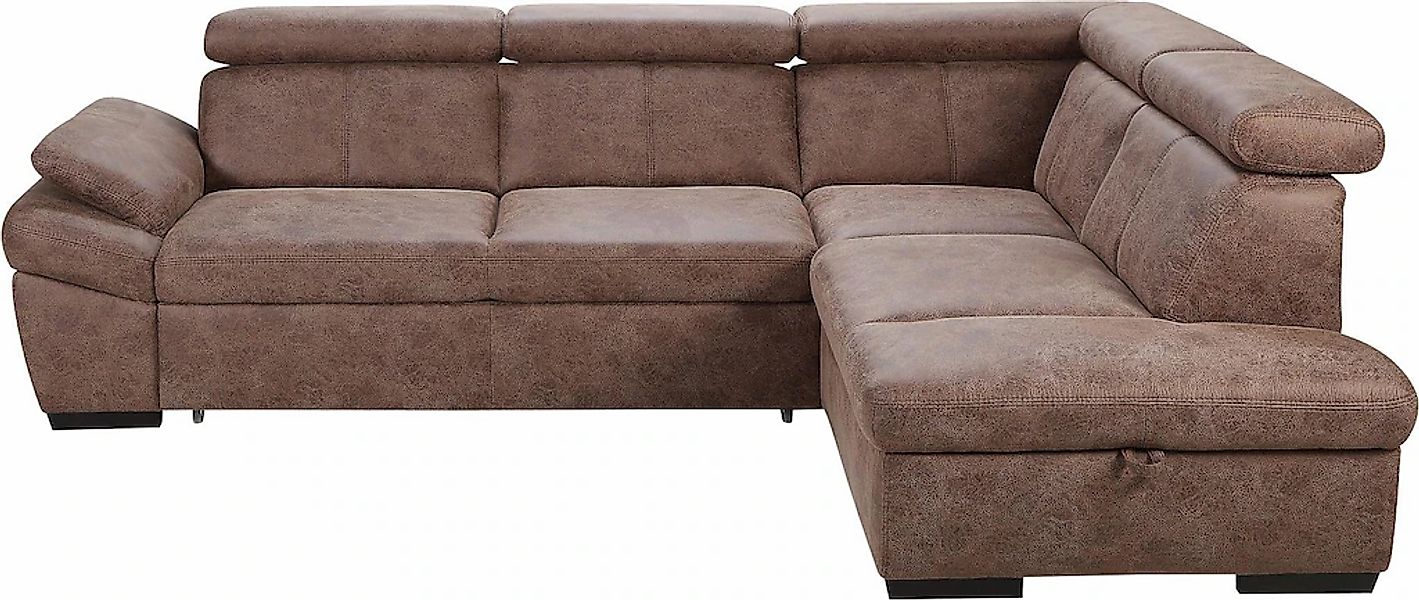 exxpo - sofa fashion Ecksofa "Salerno, Funktionssofa, hoher Sitzkomfort, Br günstig online kaufen