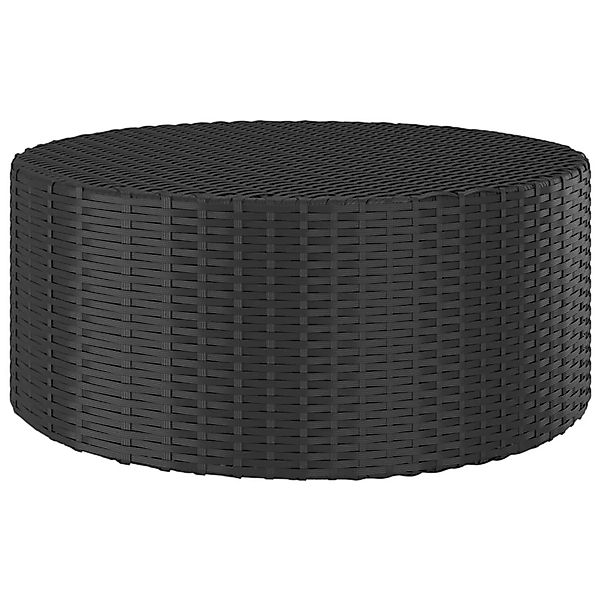 vidaXL Teetisch Schwarz 68x68x30 cm Poly Rattan 310467 günstig online kaufen