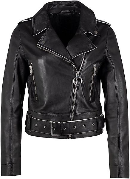 Mauritius Lederjacke G2WCelin SF mit asymetrischem Reißverschluss, Gürtel, günstig online kaufen