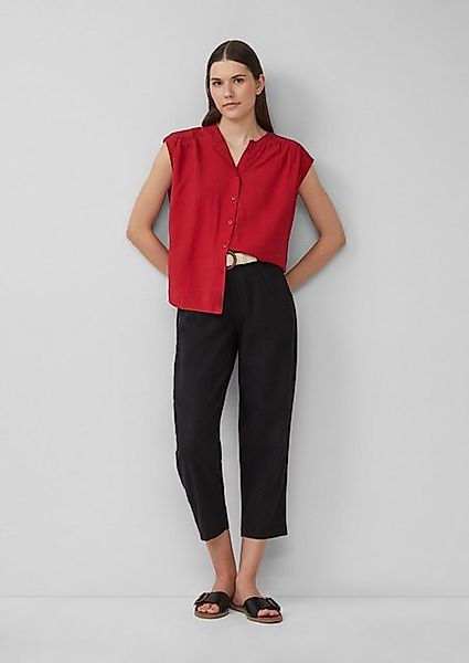 s.Oliver 7/8-Hose Cropped Chino aus Leinenmix mit geflochtenem Gürtel günstig online kaufen