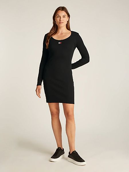 Tommy Jeans Curve Jerseykleid "TJW BADGE RIB BODYCON DRESS EXT", in Großen günstig online kaufen