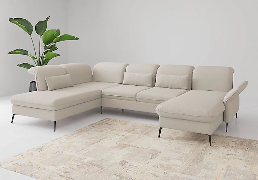 sit&more Wohnlandschaft "Emely, inkl. Sitztiefenverstellung", wahlweise mit günstig online kaufen