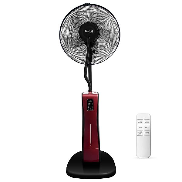 Gotoll Standventilator GLBF-06, LED Nebel Standlüfter günstig online kaufen