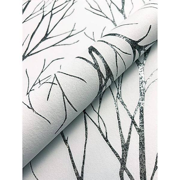 Newroom Vliestapete Spike Black Äste Floral FSC® günstig online kaufen