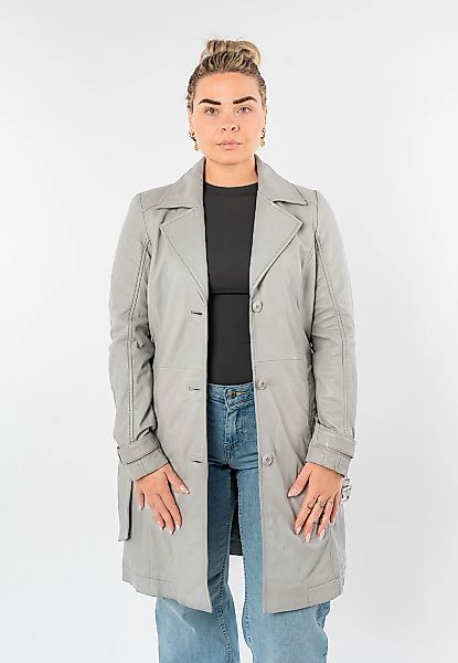 Mauritius Trenchcoat "MWLeoniz" aus Echtleder, mit Taillengürtel günstig online kaufen