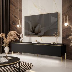 Lookway TV-Schrank AURORA Schwarz matt günstig online kaufen