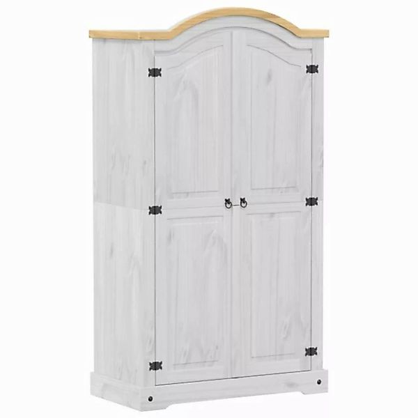 vidaXL Schrankmodule Kleiderschrank Corona Weiß 102x52x186 cm Massivholz Ki günstig online kaufen