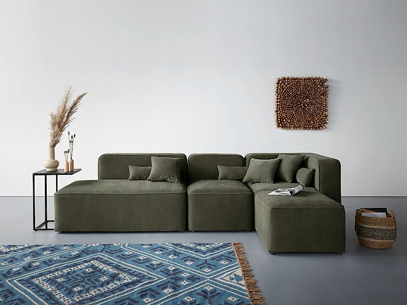 Home affaire Ecksofa "Sundstrup L-Form" Modulserie, individuelle Zusammenst günstig online kaufen