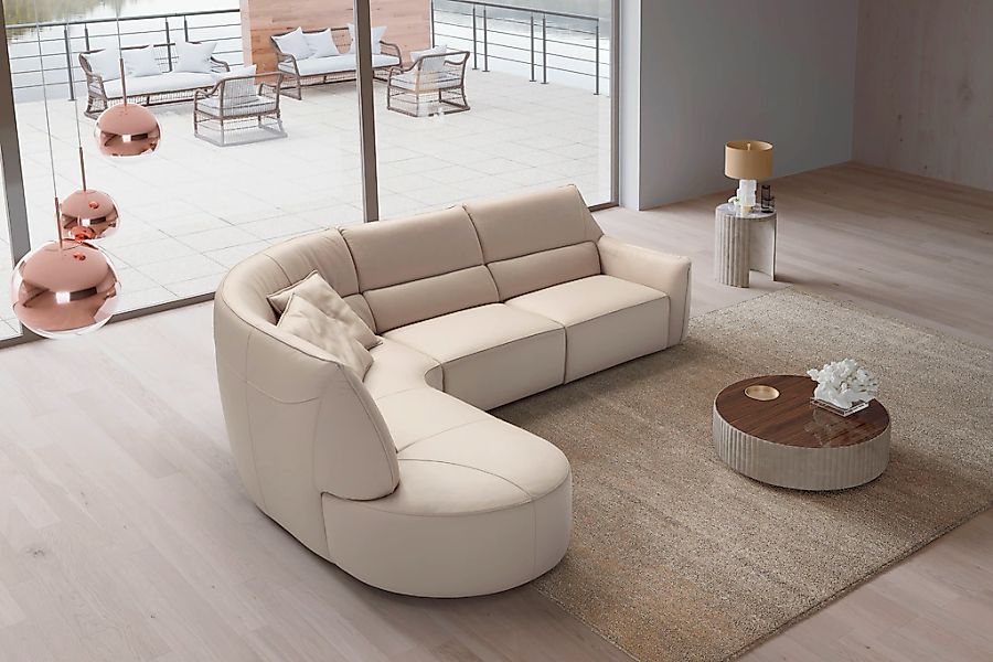 Egoitaliano Ecksofa "Puffy, extravagant & edel, Retro Designsofa, hoher Sit günstig online kaufen