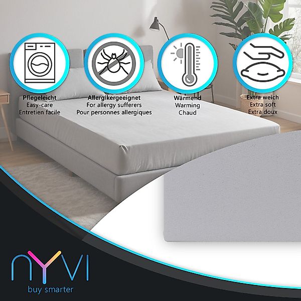 NYVI Spannbettlaken Spannbettlaken DreamScience Mikroflausch für günstig online kaufen