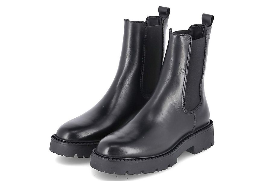 Tamaris Tamaris 1-25473-45-003 Damen Leder & Textil schwarz Schlupfstiefel günstig online kaufen