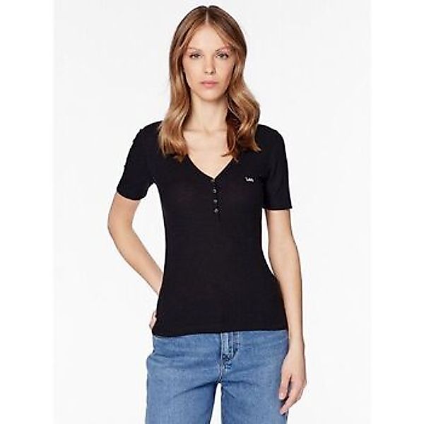 Lee  T-Shirts & Poloshirts 112333686 HENLEY-BLACK günstig online kaufen