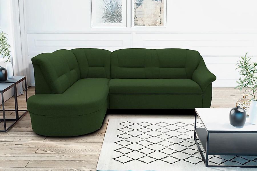 DOMO collection Ecksofa "Faenza für kleine Räume, Stellmaße 232,176cm, komf günstig online kaufen