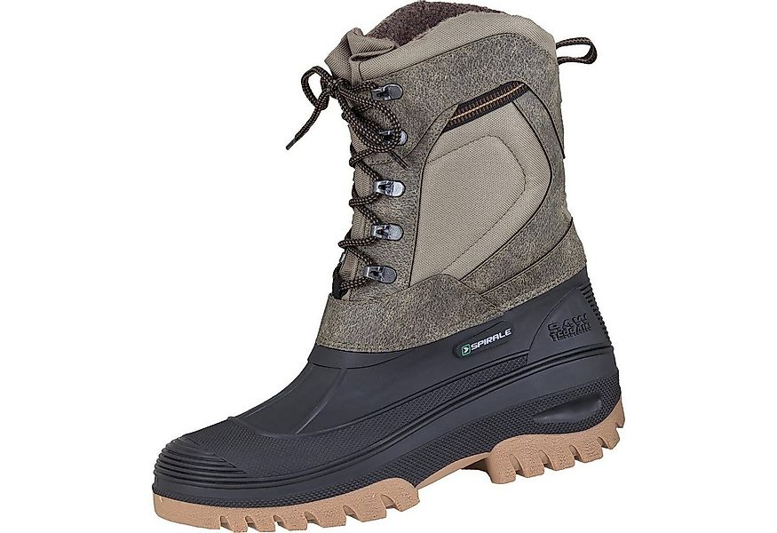 Spirale Stiefel schwarz/beige gefüttert Gummistiefel günstig online kaufen
