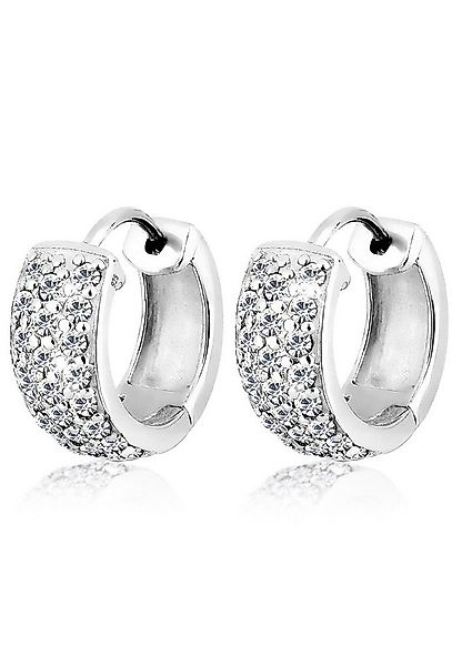 Elli Paar Creolen Paar Creolen Elegant 925 Silber, mit Kristallen von Swaro günstig online kaufen