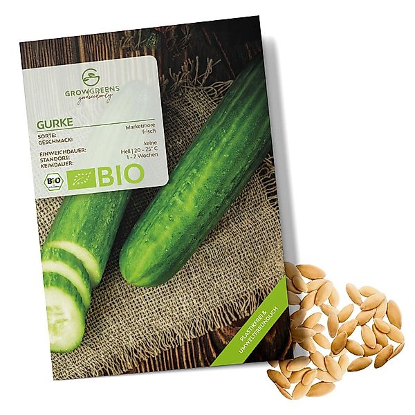 Growgreens Gemüsesamen BIO Gurken Samen (Marketmore) günstig online kaufen
