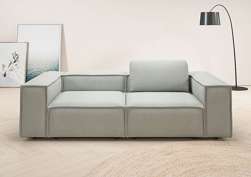 Home affaire 2-Sitzer "Watertown, modernes Sofa 246 cm breit, auch in Feinc günstig online kaufen