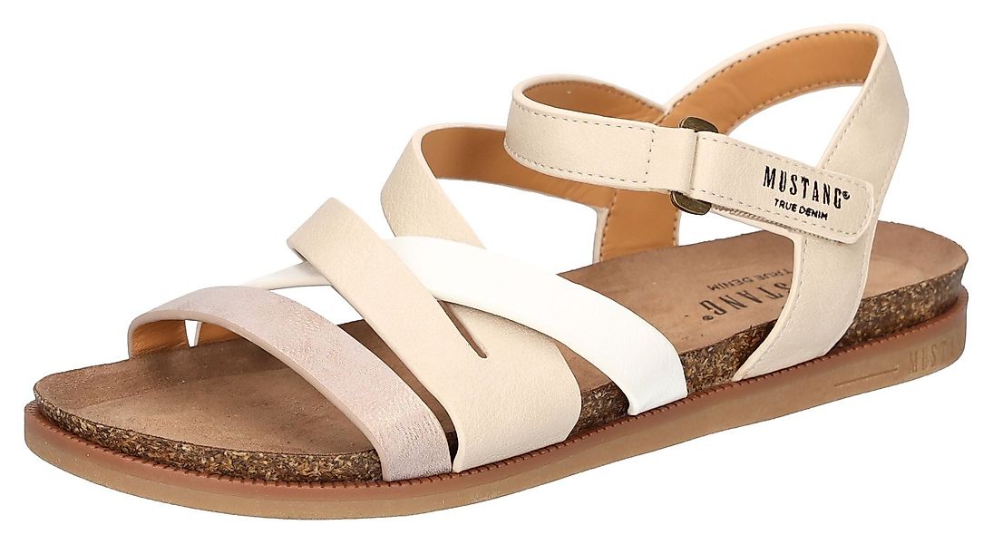 Mustang Shoes Riemchensandale, Barfußschuh, Klettschuh, Sommerschuh günstig online kaufen