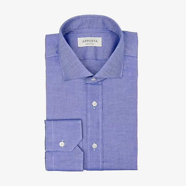 Hemd  einfarbig  marineblau 100% reine baumwolle oxford, kragenform  modern günstig online kaufen
