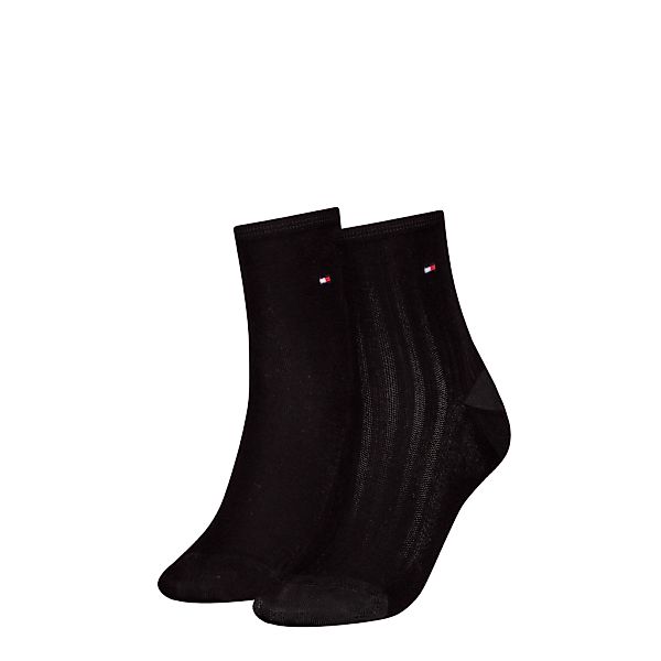 Tommy Hilfiger Socken "TH WOMEN SHORT SOCK 2P SHINE", (2 Paar), mit feinem günstig online kaufen