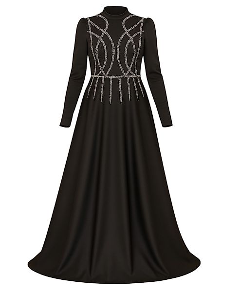 fashionshowcase Satinkleid Maxikleid in Satinoptik mit günstig online kaufen