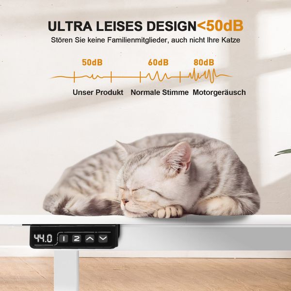 COMHOMA Schreibtisch Höhenverstellbarer Schreibtisch 140x60 cm günstig online kaufen
