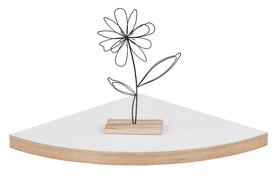 Levandeo® Wandregal, Wandregal Eckregal Weiß Hängeregal Schweberegal Wandde günstig online kaufen