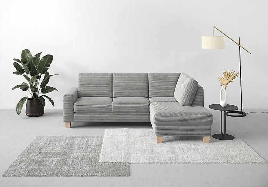 Home affaire Ecksofa "Summer L-Form", mit Ottomane, wahlweise mit Bettfunkt günstig online kaufen