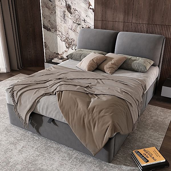 REDOM Polsterbett Hydraulisches Bett (140*200cm, ohne Matratze), mit 3 Schu günstig online kaufen