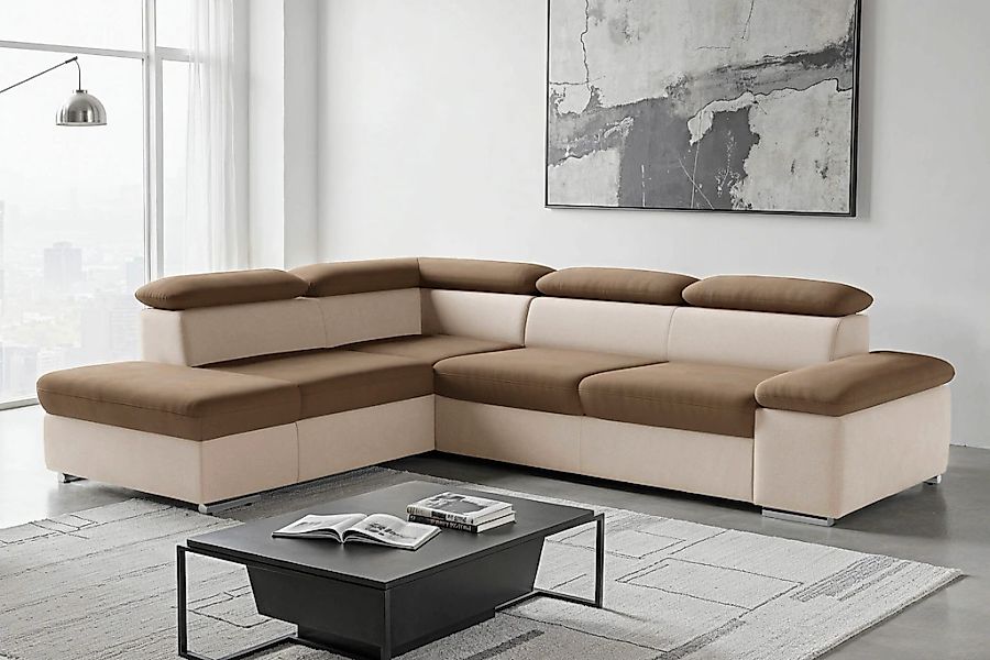 sit&more Ecksofa "Valentine L-Form, B: 272 cm" mit Arm- & Kopfteilverstellu günstig online kaufen
