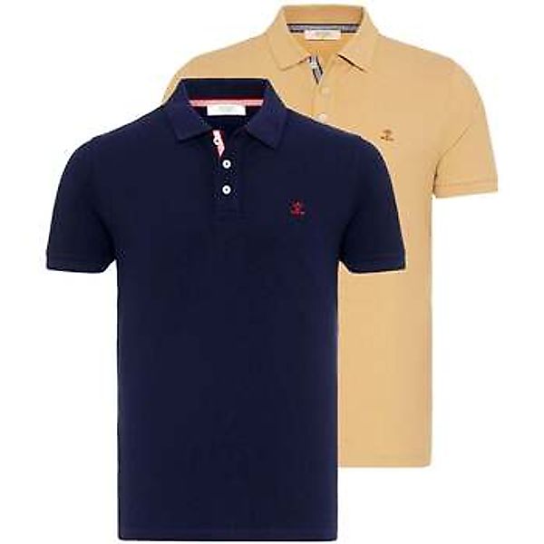 Antioch  T-Shirts & Poloshirts Beau Polo Neck 2 Pack Regular Fit T-Shirt günstig online kaufen
