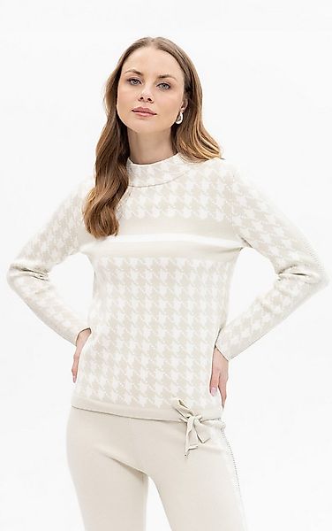 Passioni Strickpullover mit Hahnentritt-Muster günstig online kaufen